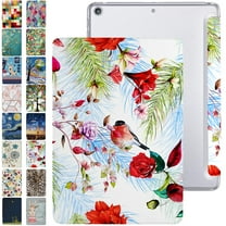 iPad 6 5 Air 1 2 Gen 9.7 Inch [iPad 6th 5th Air 1st 2nd ] A1893 A1822 A1566 A1474 MRJN2LL/A MR7G2LL/A MP2F2LL/A MP2G2LL/A MD785LL/A MD788LL/A MGLW2LL/A Printed PC Clear Back Cover - Birds & Flowers