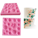 thumbnail image 1 of Molde de Silicona STAMPI para Fondant Flores Corazones Botones, 1 of 3