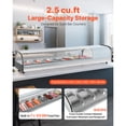 thumbnail image 2 of KFFKFF Sushi Display Case Refrigerator, 2.5 Cu.ft Commercial Sushi Case, 7-Pan Countertop  Showcase with Curved Glass, LED Lighting, and Digital Temperature Control, 2 of 9