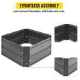 thumbnail image 6 of VEVORbrand Raised Metal Garden Bed 2 pcs, 24"x24"x12" Steel Garden Bed, Square Planter Box, Plant Raised Garden Bed Kit Outdoor Compost Garden Bed, 6 of 9