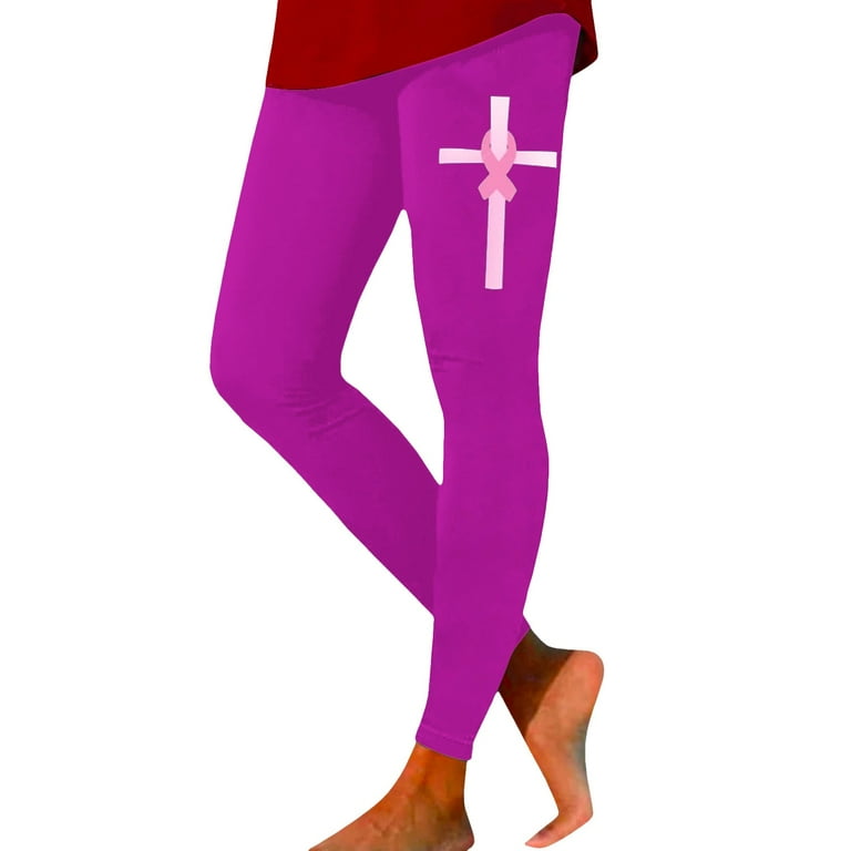 Purple ribbon leggings discount