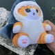 thumbnail image 4 of Peluche de tiburón gato de 8.6 pulgadas, suave y esponjoso, ideal como regalo de cumpleaños para niños y adultos (azul y dorado)., 4 of 5