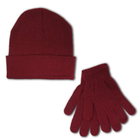 Women's Winter Beanie Hat Gloves Bundle Warm Set (Best Warm Ladies Gloves)