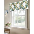 thumbnail image 6 of Yellow Flower Curtain Valances for Windows, Watercolor Rose Spring Plant Leaf Painting Kitchen Valance Window Treatment, Light Filtering Block Curtains for Bathroom/Bedroom/Living Room 42'' x 18'', 6 of 9