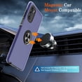thumbnail image 5 of for Moto G 5G 2022 Case with HD Screen Protector, [Military Grade] Shockproof Protection Case with 360° Magnetic Built-in Ring Holder Kickstand Phone Case for Motorola Moto G 5G 2022, Blue, 5 of 14