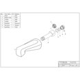 thumbnail image 4 of Westbrass 5-1/4" Wall Mount Tub Spout, Satin Nickel, 4 of 12