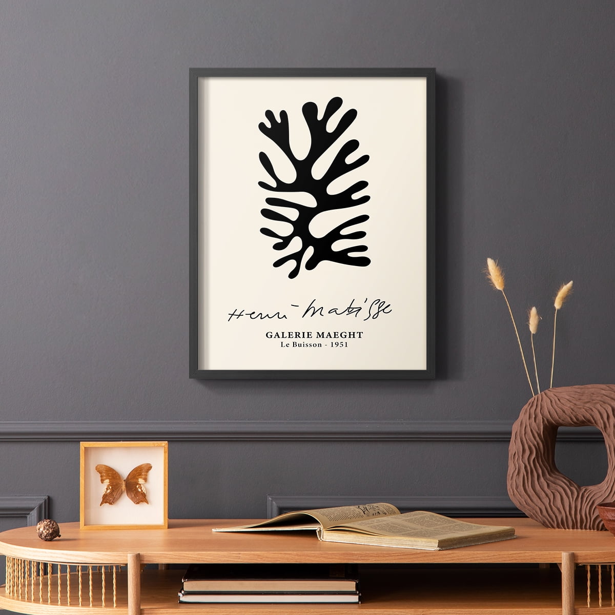 Matisse CXLIX Framed Print in Black Solid Wood 22 x 28 Framed Print