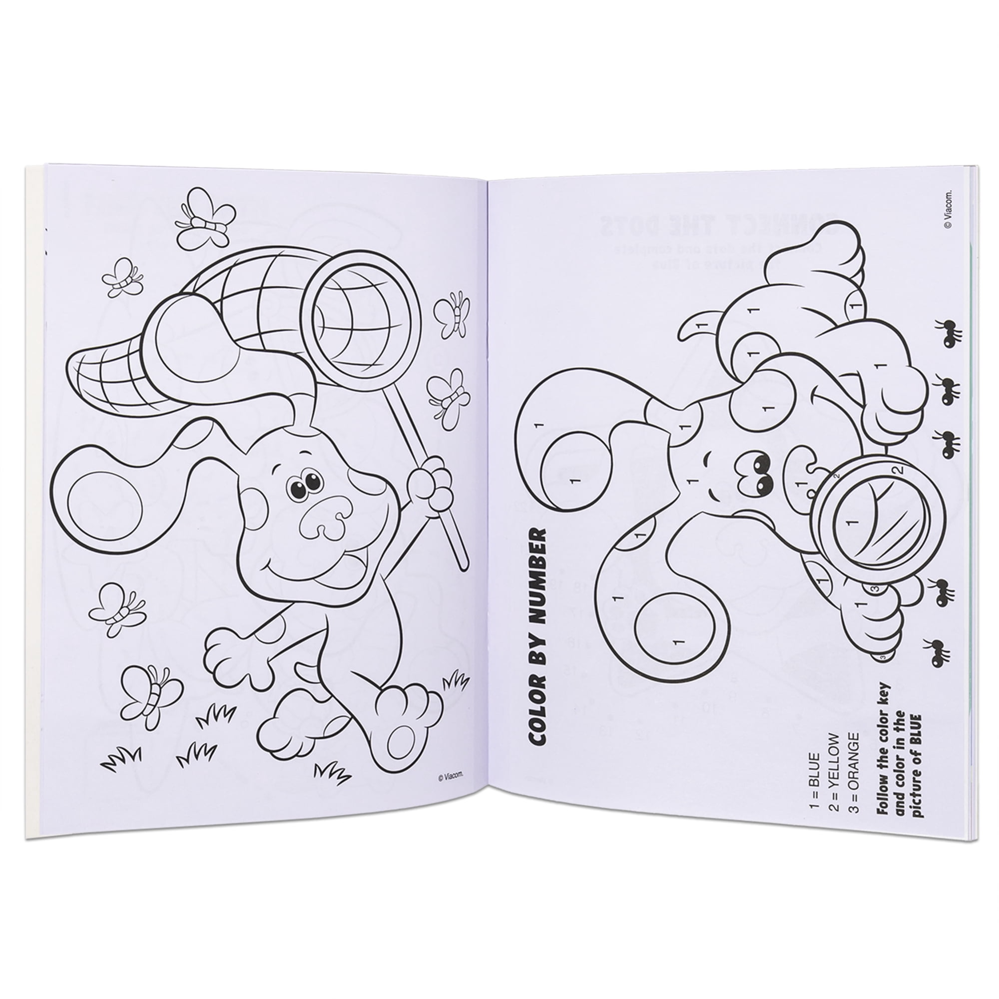 Inkology: Color Activity Set - Blue's Clues - Coloring & Activities Book, Posters, Glitter Glue, Stickers, Crayons, Creative Arts & Craft Play, Kid 3+