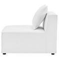 thumbnail image 4 of Sofa Middle Chair, Fabric, White, Modern Contemporary Urban Design, Outdoor Patio Balcony Cafe Bistro Garden Furniture Hotel Hospitality, 4 of 7