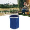 thumbnail image 4 of Foldable Bucket, Oxford Cloth Thickened Folding Bucket Leakproof 13L Large Capacity  For Hiking For Camping For Picnic, 4 of 8