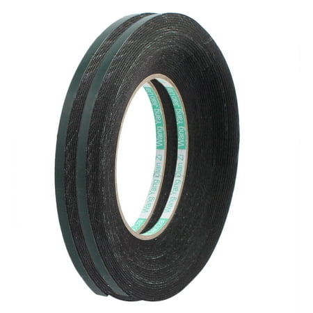 2pcs 10M x 5mm x 1mm Double-side Self Adhesive Shockproof Sponge Tape Green