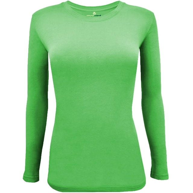 Women's Under Scrub Tee Crew Neck Long Sleeve T-Shirt