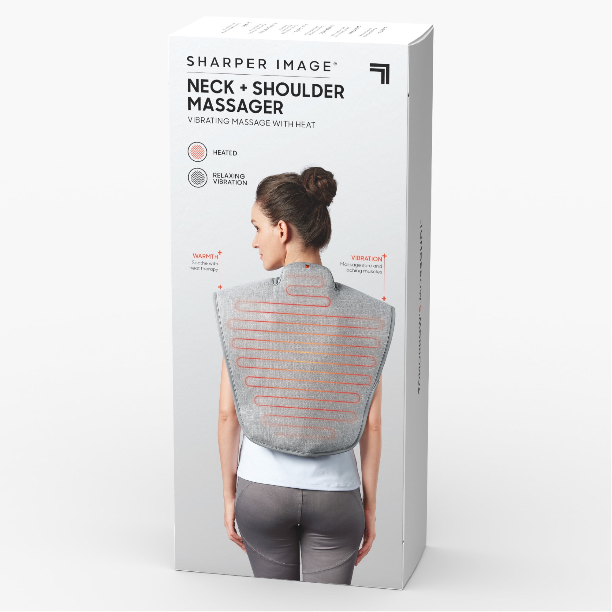 Sharper Image Heated Neck and Shoulder Massager for Pain Relief