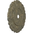 thumbnail image 3 of 32 1/4"OD x 3 5/8"ID x 1 1/8"P Angel Ceiling Medallion (Fits Canopies up to 15 3/4"), Hand-Painted Witch Hazel Crackle, 3 of 7