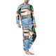 thumbnail image 2 of Fotbe Mallard Duck Swimming In A River Pijama de Hombre con Estampado de Manga Larga, Conjunto de 2 Piezas, Ropa de Dormir Suave y Cómoda con Bolsillos-Medium, 2 of 7