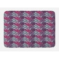 thumbnail image 1 of Psychedelic Bath Mat, Funky Geometrical Squares with Grunge Look Modern Urban Design Graffiti Art, Non-Slip Plush Mat Bathroom Kitchen Laundry Room Decor, 29.5 X 17.5 Inches, Multicolor, Ambesonne, 1 of 2