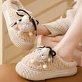thumbnail image 4 of CYMMPU Women's Slippers Ladies Memory Foam Slippers Non-slip Rubber Bottom Ladies Home Slippers Warm Plush Lining Bedroom Comfortable Home Shoes, 4 of 4