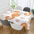 thumbnail image 2 of Yayeee Tablecloths 54" x 54" Rectangle Wrinkle Resistant Party Table Cover, Orange Seahorse, 2 of 8