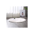 thumbnail image 5 of Faux Fur Sheepskin Rug Extra Soft Cozy Long Pile Carpet Carpet Fluffy Rugs Faux Fur Faux Lambskin Sheepskin For Bedroom Sofa Living Room-white-Round diameter90cm(35in), 5 of 8