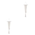 thumbnail image 1 of Thinsony Lightweight And Portable Macrame Planter Wall Hanging Basket Versatile Solution white 22-1 2Set, 1 of 6