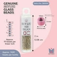 thumbnail image 3 of Miyuki Delica Seed Beads – Size 11/0 (1.6mm), DB0909, Sparkling Marigold, 7.2g, Approx. 1440 Beads, 3 of 7