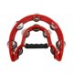 thumbnail image 3 of Double Row Tambourine with Metal Jingles ABS Plastic Hand Rhythm Percussion Instrument Red, 3 of 4