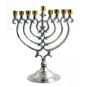 Biedermann and Sons Nickel/Brass Ornate Menorah Candle