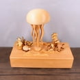 OceanSeries Jellyfish Wood Music Box Delicate Craftsmanship
