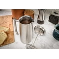 thumbnail image 2 of Frieling Double-Walled Stainless-Steel French Press Coffee Maker, Brushed, 23 Ounces, 2 of 5