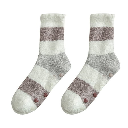 

Huaai socks for women Womens Winter Socks Home Tube Socks Coral Thickened Warm Floor Socks cute socks DA