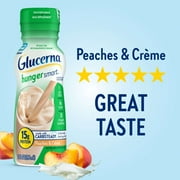 Glucerna Hunger Smart Diabetic Protein Shake, Peaches & Crème, 10-fl-oz Bottle, 6 Count