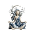 thumbnail image 6 of Moon Goddess Statue, Celestial Divine Feminine Resin Figurine Tabletop Desk Ornament for Home Office Shelf Decor, 6 of 6