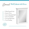 thumbnail image 6 of RiverRidge Somerset 1-Door Bathroom Mirror Wall Mount Storage Medicine Cabinet - White, 6 of 9