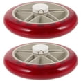 thumbnail image 6 of KAJNBN 2Pcs Red Plastic Wheels for Cart Suitable for General Users and Shopping Occasions 5.5x5.5x1.2in, 6 of 8