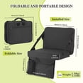 thumbnail image 2 of Foldable Stadium Cushion with Backrest, Lightweight, Thick-Padded Bleacher Seat with Carry Handle for Sports & Outdoor Activities (Set of 1), 2 of 8