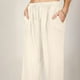 thumbnail image 2 of Pantalones anchos de lino con cintura alta y cordón para mujer: pantalones elásticos tipo palazzo para yoga, ideales para llevar con ropa informal, 2 of 7