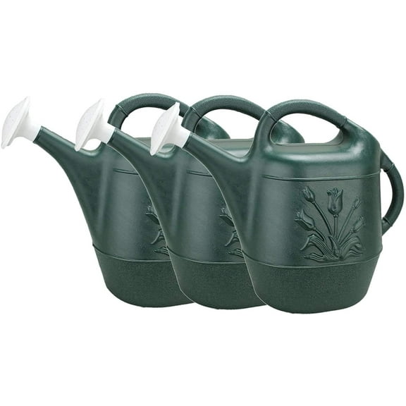 2 Gallon Watering Can - Hunter Green Pkg/3, Hunter Green