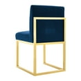 thumbnail image 3 of TOV Furniture Haute Navy Velvet Dining Chair with Gold Base, 3 of 6