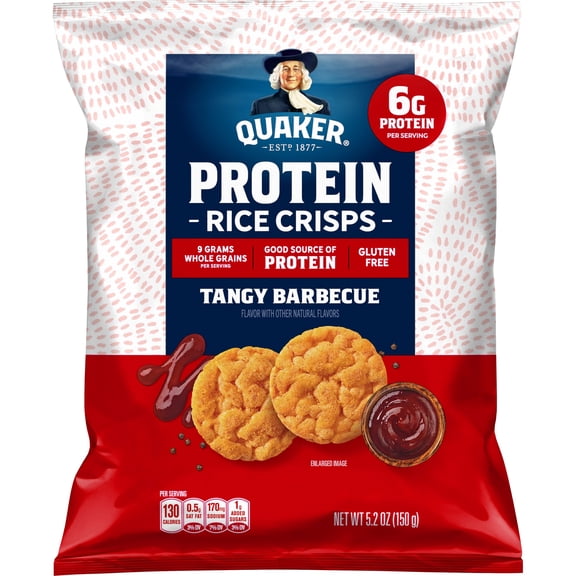 Quaker Protein Tangy Barbecue Rice Mini Rice Cakes, 5.2 oz
