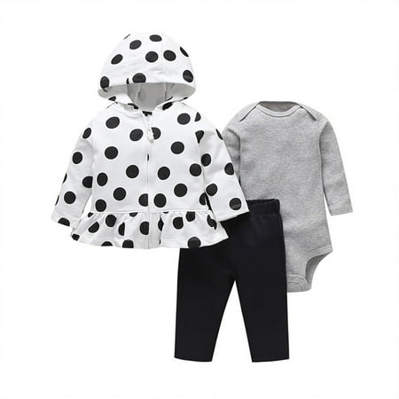 

Qufokar Baby Girl Thanksgiving Outfit 6-9 Months Girls Fall Outfits Size 14 Baby Boys Girls Fall Winter Cotton Animal Hooded Coat Jacket Romper Bodysuit Long Sleeve Pants Clothes Set