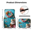 thumbnail image 5 of Vsdgher Whimsical Cats and Flowers Scene Car Foot Mat Set of 4 Pieces Universal Floor Liner Car Accessories Fits Most Cars, Trucks, Vans, sedans, SUV, 5 of 7