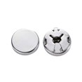 thumbnail image 2 of Visland 1 Pair Men Cufflinks Geometry Round Accessory Electroplating Wear-resistant Shirt Cuff Buttons for Daily Wear, 2 of 7