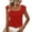 Red, variant on Summer Tops for Teens 2025 Trendy Loose Fitting Short Sleeve Tops for Women Womens T Shirts Solid Tank Tops Tee Shirts New Arrivals