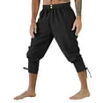 thumbnail image 2 of SHIXIAOO Mens Retro Solid Color Pants Ankle Strap Pants Quick Drying Pants Pants Fuzzy Chinos Pants Men Stretch Men's Workout & Training Pants Little M Apparel Thrill Sweatpants Boy Big N Tall Pants, 2 of 9