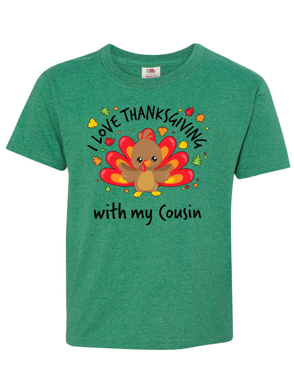 Cousin-happy turkey Teen Short Sleeve 