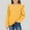Yellow, variant on Black Girls Long Sleeve Ruffle Top, Cute Kids Casual Shirt with Pocket, Soft Stretchy Crewneck Tee for School and Play,Size 11-12 T