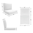 thumbnail image 5 of Covers&All Outdoor Sunbrella Deep Seat Cushion Set, Water, UV & Fade Resistant Patio Chair Cushions, High-Density 5" Thick Seat & Back Cushions for Outdoor Furniture, 5 of 6