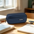 thumbnail image 7 of Under $1 Pencil Case, Large Capacity Water-Repellent Dirt-Resistant Fabric Pen Bag, Double-Layer Stationery Organizer for College Office by PALIFEUR, 7 of 7