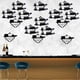 thumbnail image 5 of Botellero de metal montado en la pared, organizador plegable para 2 botellas de licor, estante para vino montado en la pared para cocina, bar, bodega (negro 1), 5 of 5