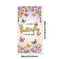 thumbnail image 3 of Floral Decoration Butterfly Baby Shower Banner Colorful Design for Pregnancy Announcement Gender Reveal Garden Party, 3 of 8